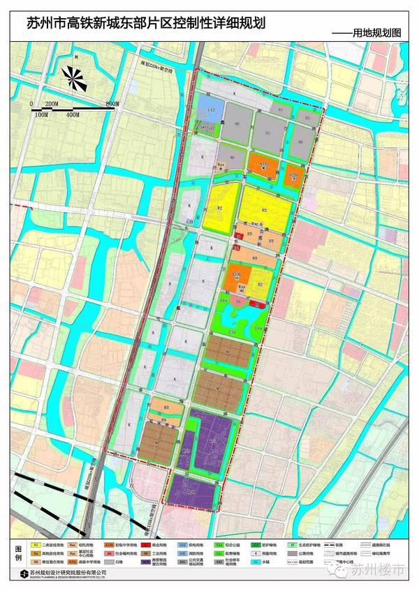 围观!苏州市高铁新城东部片区控制性详细规划公示