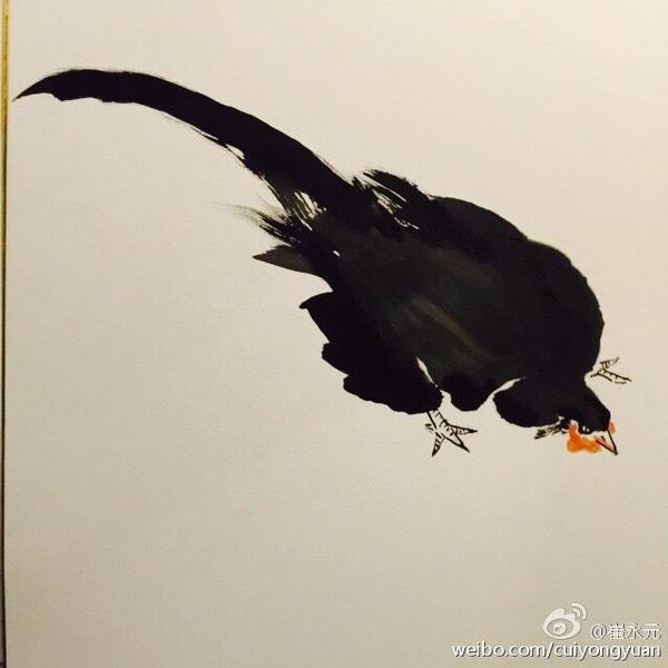 希望小崔在画鸡的道路上越走越远,做中国画鸡第一人,希望以后人们提起崔永元,能够想到不止有 李可染的牛,齐白石的虾,徐悲鸿的马,黄胄的驴、还有崔永元鸡。 搜索并关注国画家的头条号、微信公众号(微信号:Artchina-GuoHuaJia),你可以定期收到关于中国书画的最新动态以及国内外艺术名家的经典作品和感悟。请认准微信头像。