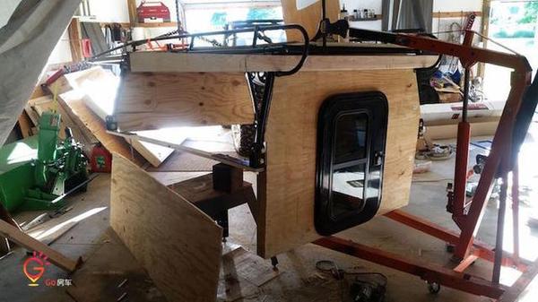 简单制作皮卡升顶背驼式房车