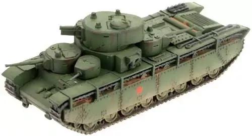 多炮塔坦克的典型代表——拥有5挺机枪,3门火炮的苏联t35重型坦克