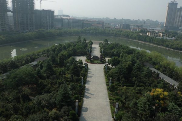 怀化市区风景优美的鹤鸣洲