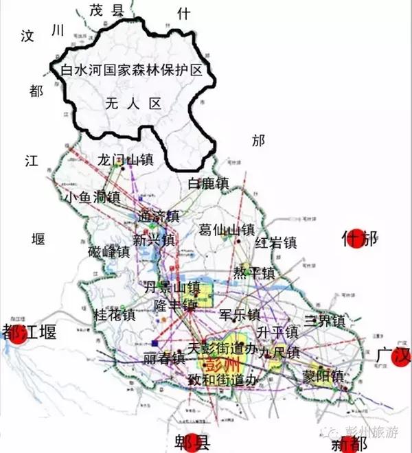 彭州地图市区地图