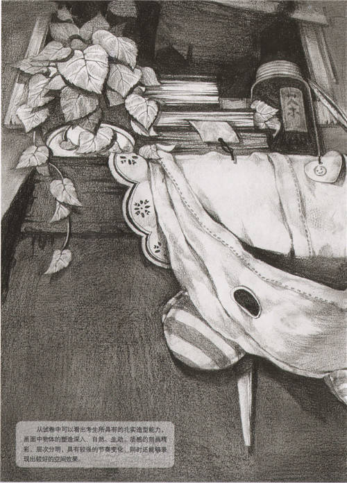 清华美院往年设计素描高分卷