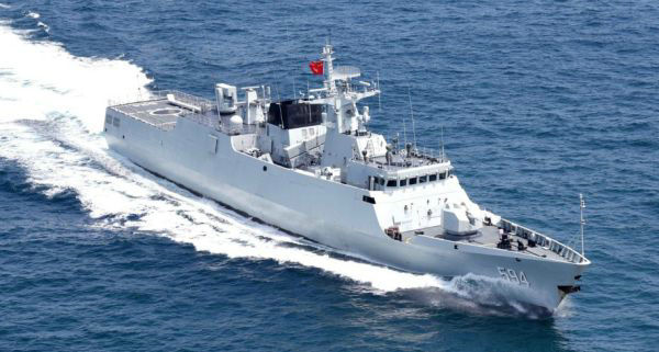 资料图:中国海军056型导弹护卫舰.