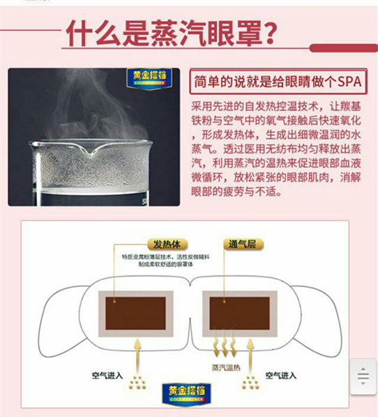 金搭档护眼冰帖介绍 黄金搭档热敷蒸汽眼罩护
