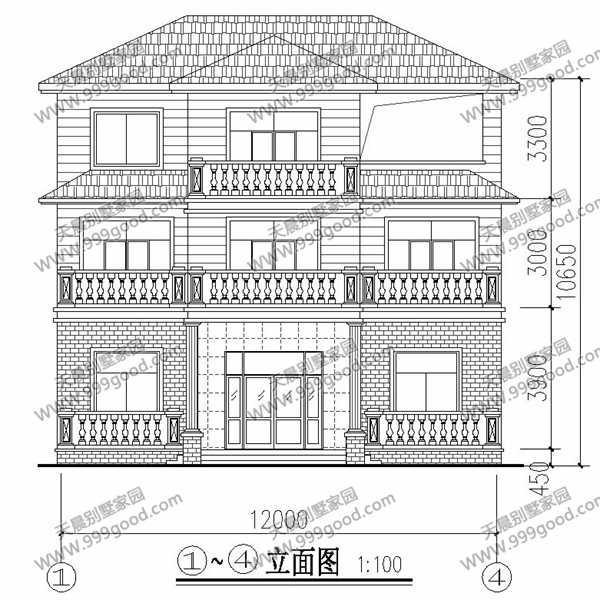 农村别墅设计12x9.5(全图) 不一样的豪宅生活!