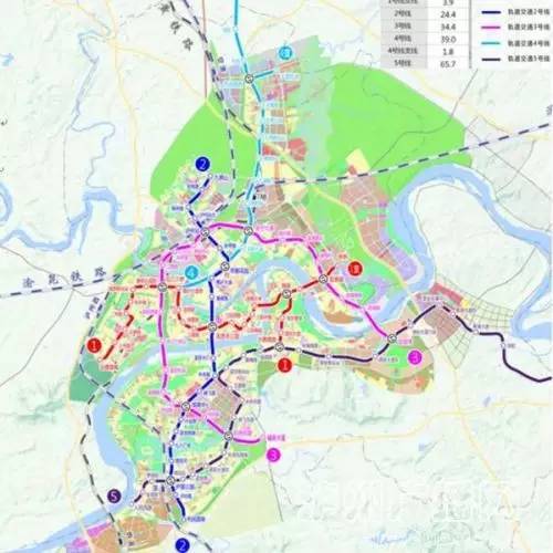 泸州规划5条城市轻轨 看看过你家门口吗?