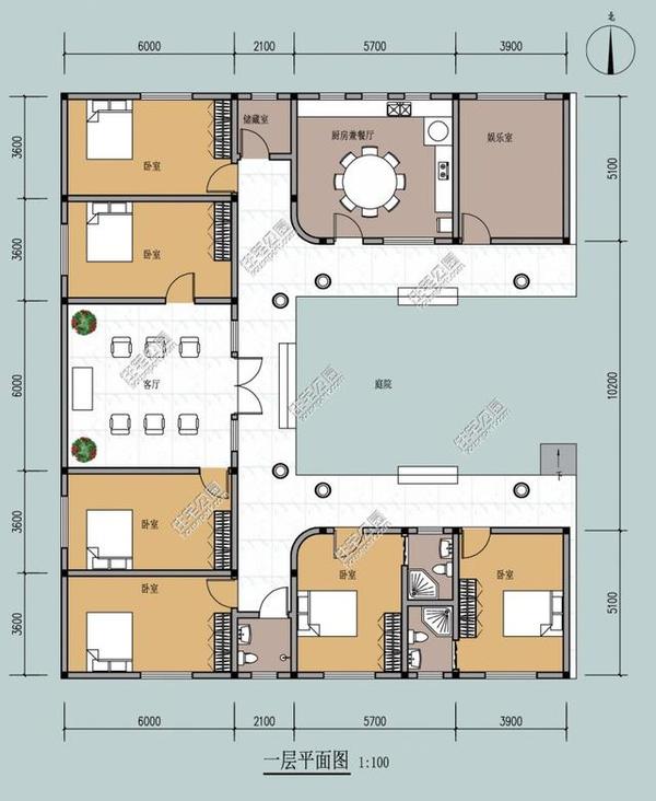 5套带小院自建平房户型,照图纸就能盖起来!