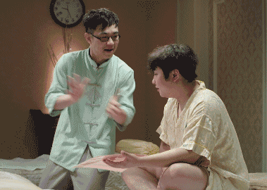 这回中秋节,二狗请叫兽跟他一起去