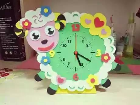 【创意手工】萌萌哒卡通钟表diy,留住幸福时刻!
