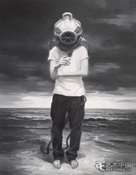许俊杰《vacation day3 布面油画 100×80cm 2013年