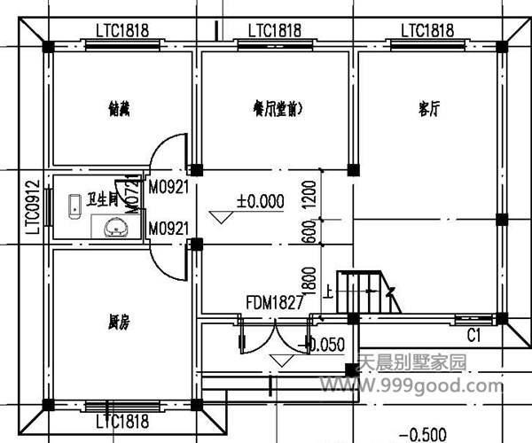 新农村自建房 农村别墅三层(带堂屋)最受人欢迎的
