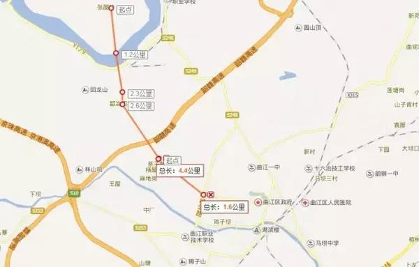经韶关冶炼厂及韶冶四村,设府前大桥(全长436米)跨越韶赣高速,于曲江图片