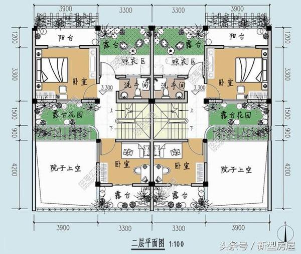 7x11米自建房图纸,7x11米自建房 微信公众号:住宅公园,300套自建房别墅图纸下载,各种抗震保温的新型