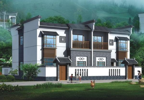 8x18米联排别墅,农村人建得起的别墅