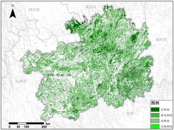 贵州地形图 贵州省地形地貌图_2017最新地形图图式