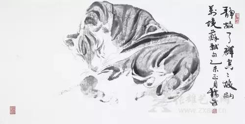 画虎非虎——江标武水墨虎"人化,诗化,艺术化"