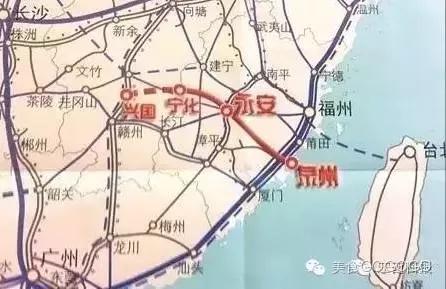 兴泉铁路起于江西赣州兴国,途经江西的宁都县,石城县,进入三明宁化.图片