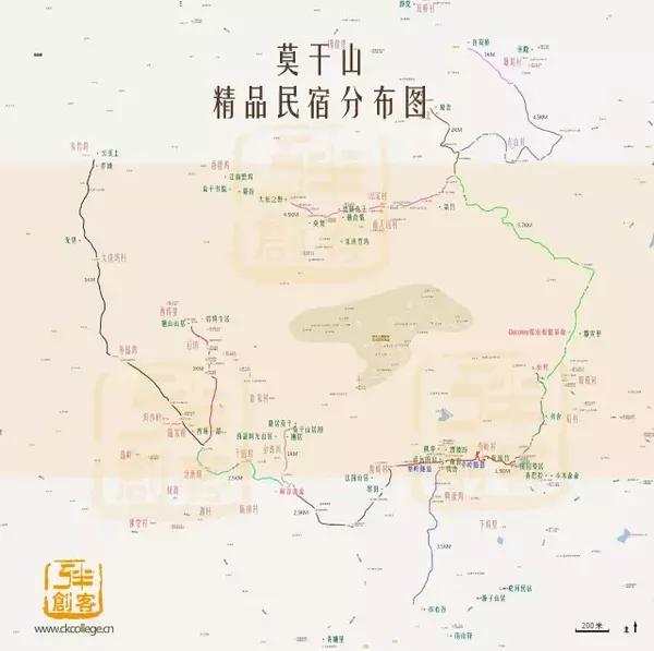 地图首发|乡创学院-全国首张莫干山民宿地图