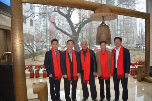 左起- 海辰华CEO林涛、风和投资董事长吴炯、海辰华董事长章大初、海辰华副董事长张岩、风和投资副总裁吴宇挺