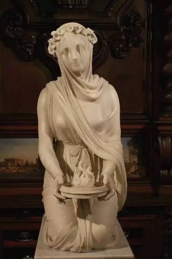 戴面纱的贞女 1846-1847年 the veiled vestal virgin