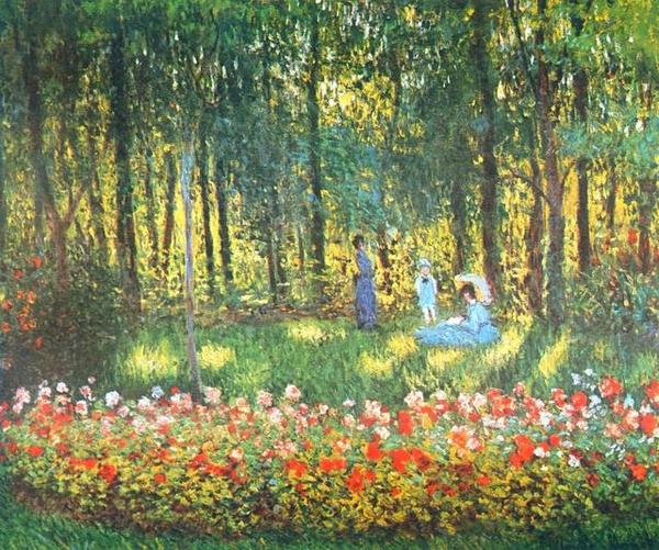 莫奈的花园系列作品欣赏,他一生都爱花
