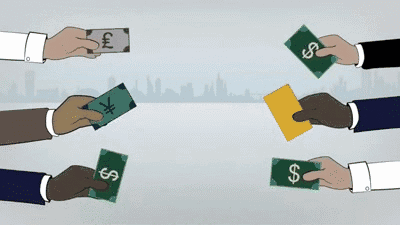 相当于说,你是用一种货币去换另一种货币,就欧元/美元货币对而言,如果