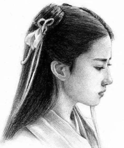 明星们素描照,丽颖郑爽最美最后一位99%没认出来