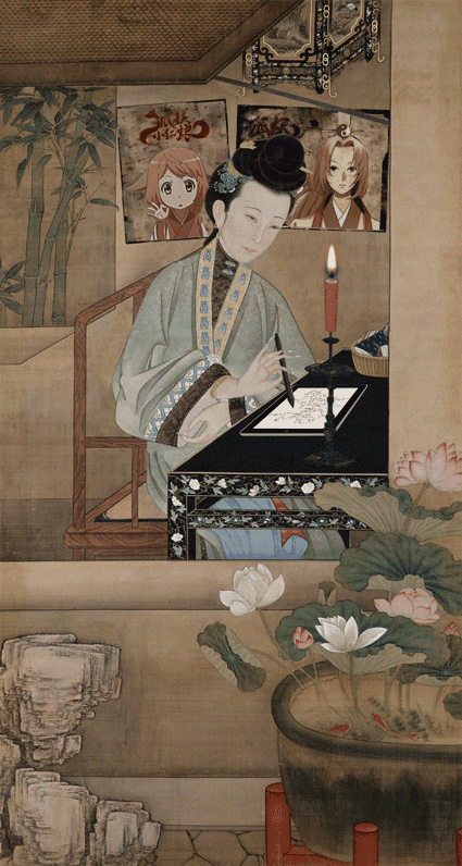 古装美女们贤淑文雅了几百年, 也不甘寂寞地投入现代生活了!