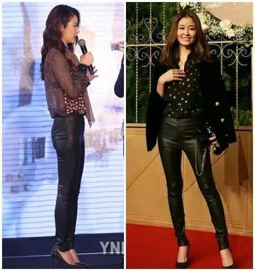 穿皮裤最好看的女明星,邓紫琪排第9 杨幂仅第4,第一名