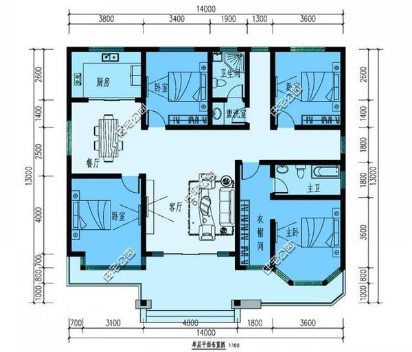 10套新农村平房户型 火炕车库双客厅 回家建一套不