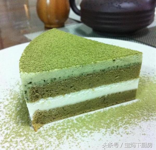 我做的抹茶蛋糕松软香甜,孩子吃到撑,做法简单