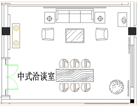 接待室办公家具配套设计方案