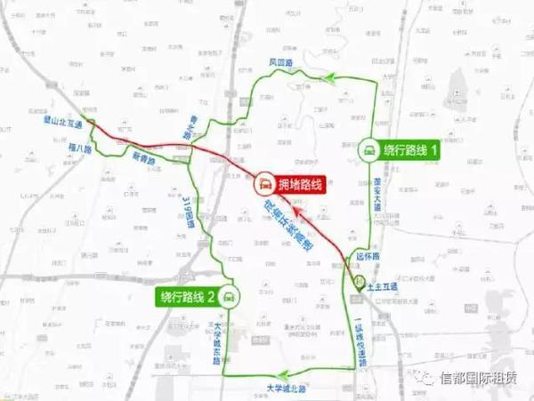 【绕行路线2】:从土主互通下高速,沿一纵线快速路—大学城北路—319