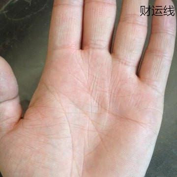 手上有财运线的女人:无名指跟对着的一条是财运线.又叫成功线.