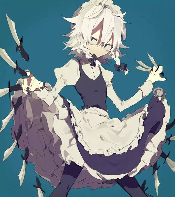 壁纸| 十六夜咲夜(东方project)@375期