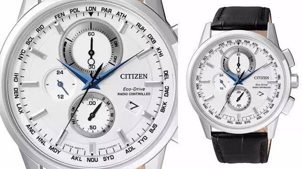 ▼西铁城citizen 光动能电波表系列 at8110-11a 光动能多局电波男表