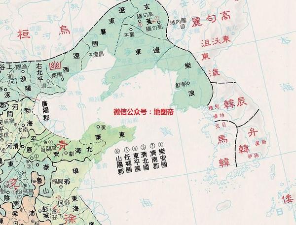古朝鲜八道分布 京畿道:关中,洛阳盆地一带 咸镜道:北京,天津,东北