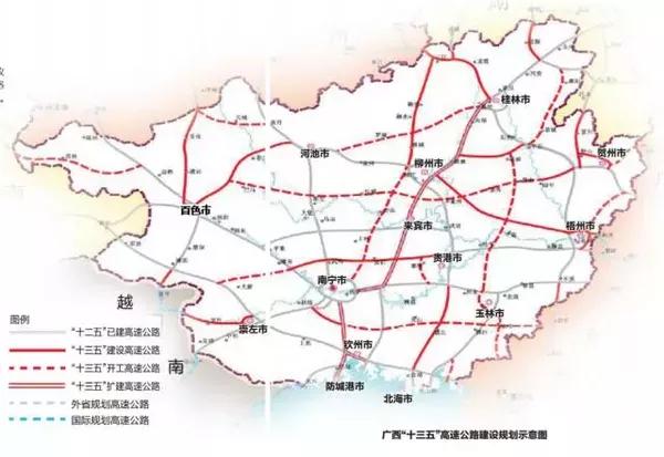 广西高速公路通车总里程突破5000公里_广西地图_南通