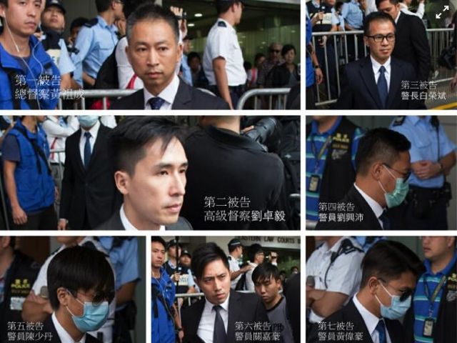 今日(17日)上午,区域法院法官宣判,7人各被判两年、而陈少丹的普通袭击罪则另判一个月、同期执行。