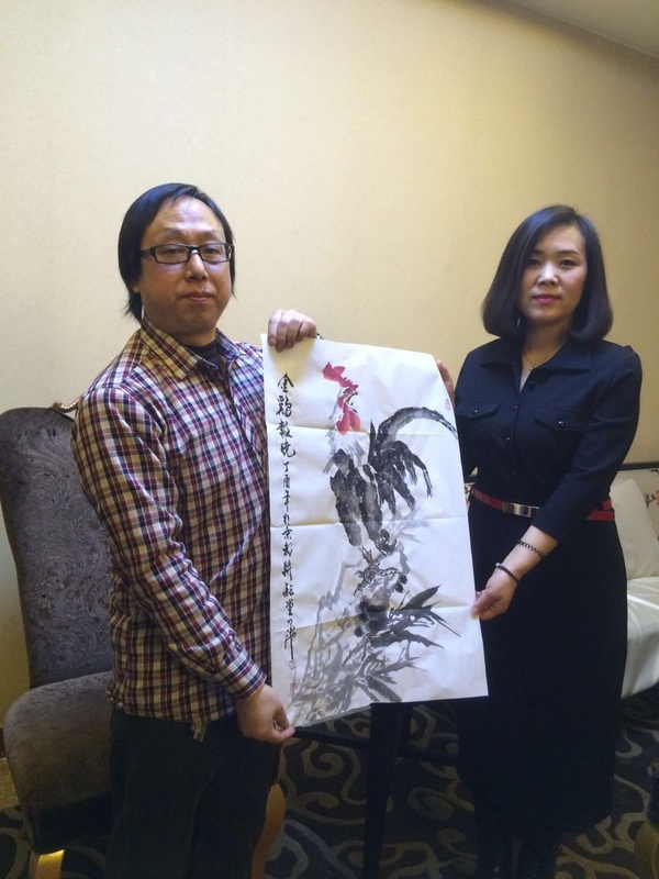 著名画家,中国冰雪水墨长城代表画家高明先生收徒仪式在北京通州举行
