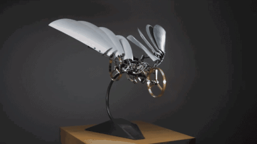 美到窒息的机械艺术品,72岁艺术家的极致金工!