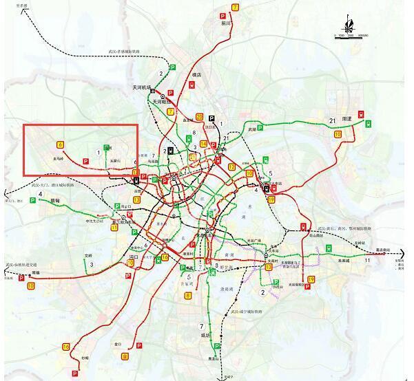武汉地铁6号线二期,16号线和前川线齐报建