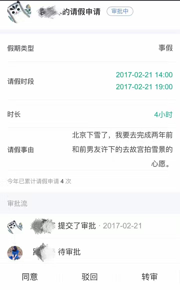 有人因为下雪请假成功 我就不能靠雪借钱圆梦?