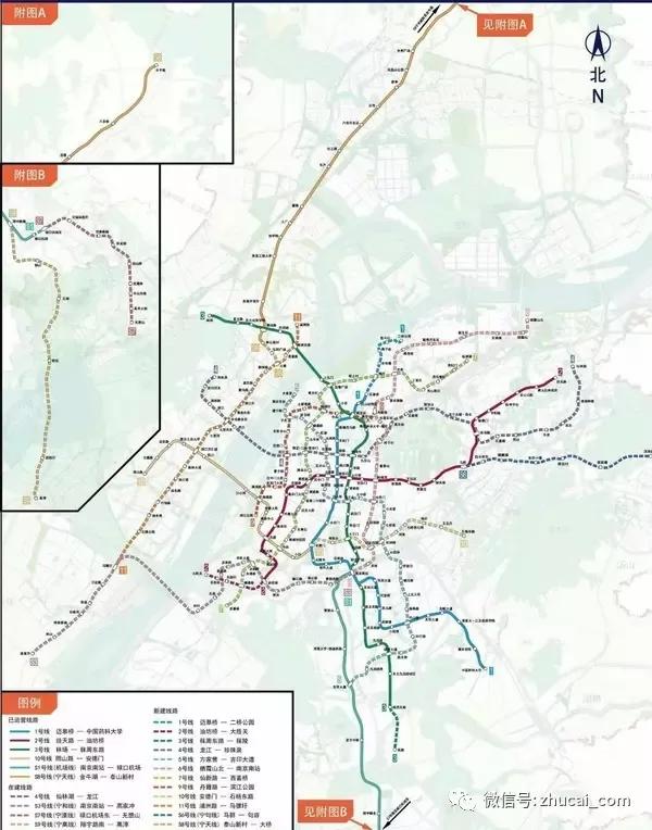 南京9条地铁同时在建,五桥动工!247个大项目!