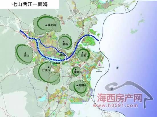 网传福州启动"五环路"规划 将贯通新区串联8县市区