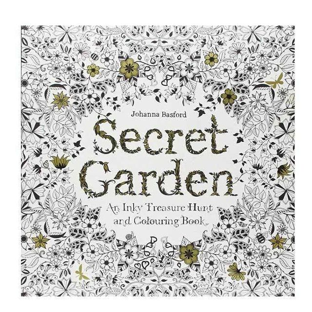 销量第一!secret garden 秘密花园 手绘填色本 英文原版 德淘