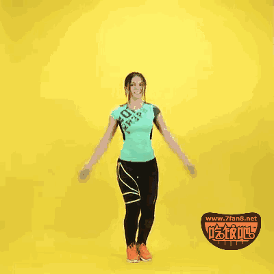 看下方,15分钟技能get! 3个sets,一个set 50下, 膝盖要略微弯曲!