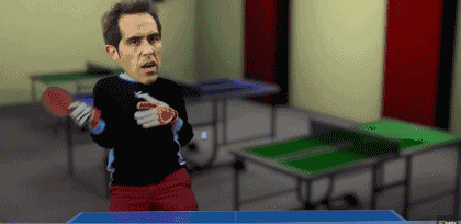 足球明星玩乒乓球第4张