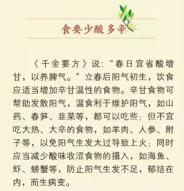 立春养生7大金句,句句受用!
